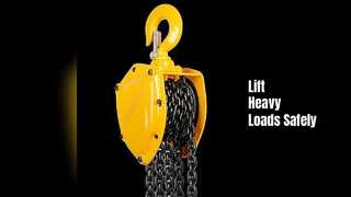 Paranco a catena a leva per carichi pesanti da 1,5 tonnellate giallo