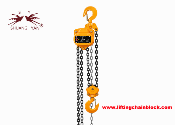 19.6kN Vital Double Ratchet Pawls Manual Chain Block Hoist 2000 kg con G80 Catena di carico in acciaio in lega