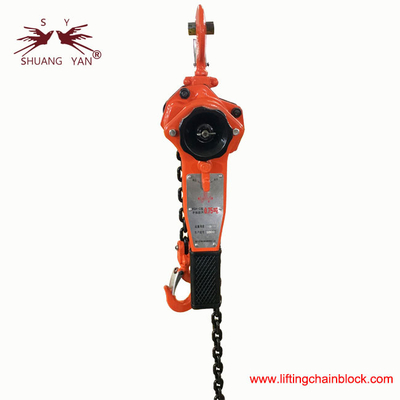 750 kg 0,75 tonnellate Lever Hoist Ratchet Chain Hoist con sistema di frenatura di sicurezza Tipo americano per tutto il mondo